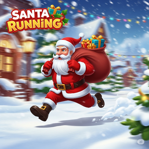 Santa Running