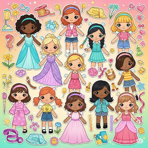 Paper Doll Diary: Dress Up DIY
