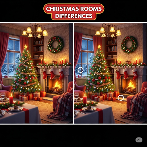 Christmas Rooms Differences