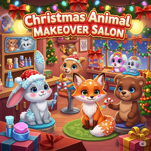 Christmas Animal Makeover Salon